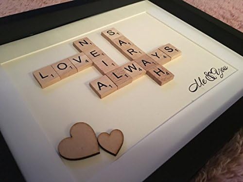 Personalised Couple Scrabble Picture