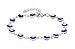 Edforce Stainless Steel Women's Charm Enamel Evil Eye Protection Link Chain Bracelet