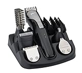 FARI All In One Multifunctional Rechargeable Electric Hair Trimmer Grooming Kit Nose Ear Beard Clipper and Mustache Trimmers Shaver Suit Hair Cutter for Barbers Salon with Fast Charge (Black)