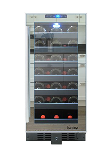 1 Vinotemp+International+33+Bottle+Mirrored+Screen