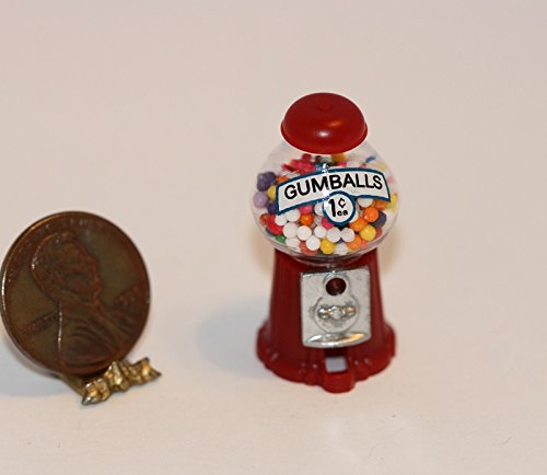Dollhouse Miniature Chrysnbon Countertop Gumball Machine