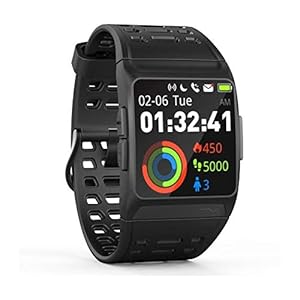 Wee’Plug Explorer 3S Black Smartwatch Voor Volwassenen, Unisex, Eenheidsmaat, Zwart