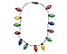 Big Mo's Toys LED Light Up Flashing Bulb Christmas Holiday Necklace – Light Up Necklace Holiday Party Favors