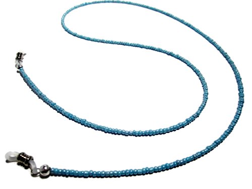 ATLanyards Light Sky Blue Beaded Eyeglass Holder - Holder for Glasses