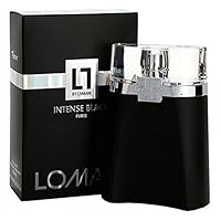 Lomani Intense Eau de Toilette Spray for Men, Black, 3.3 Ounce