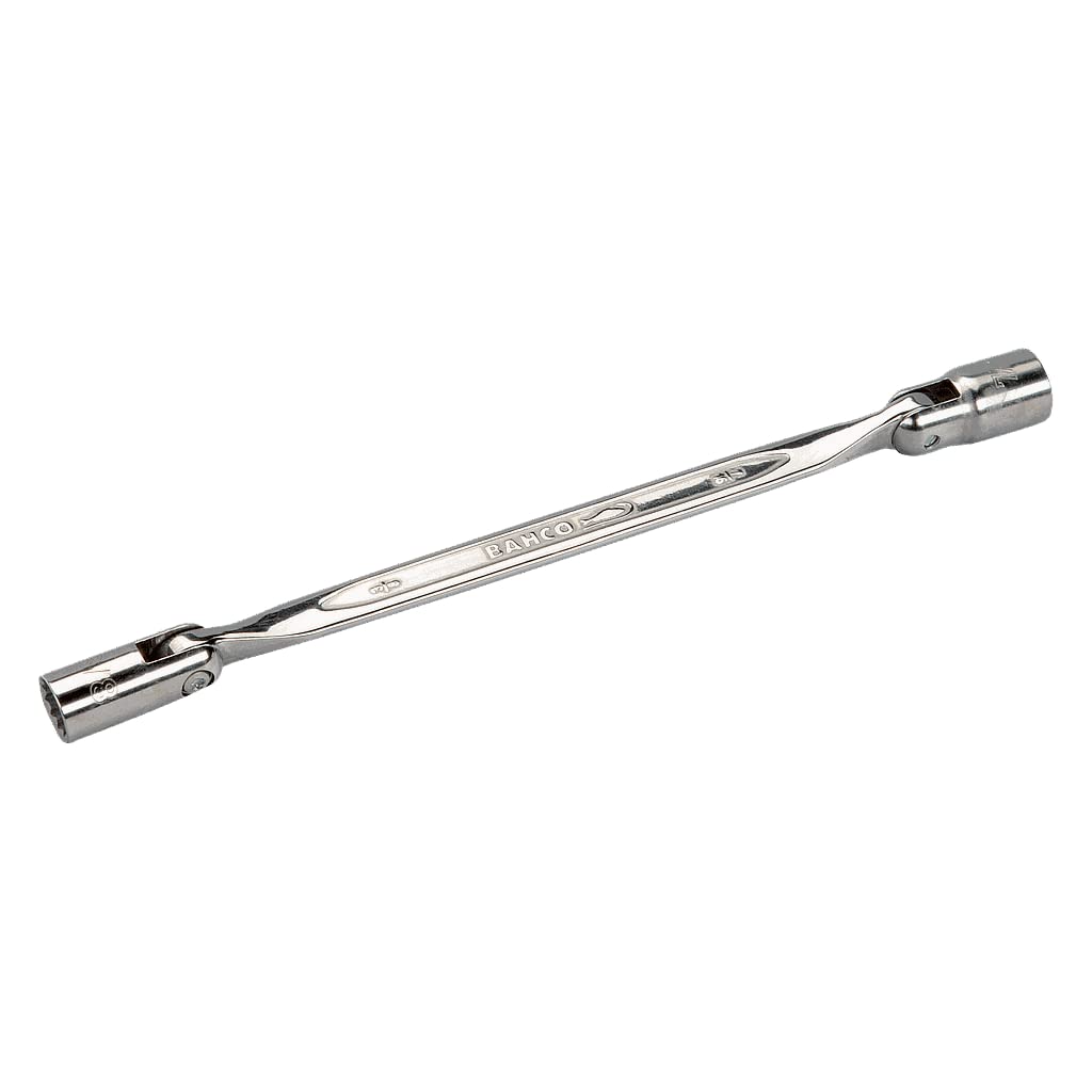 Bahco 4040Z-1/2-9/16 Double Hex Double-Ended Flex-Head Wrench, Silver, 1/2 x 9/16-Inch