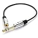 tisino 1/4 inch to 3.5mm Stereo Adapter Cable 6.35mm TRS Male to 3.5mm Female Quarter Inch Headphone Jack Converter AUX Connector Cable - 10 Inch