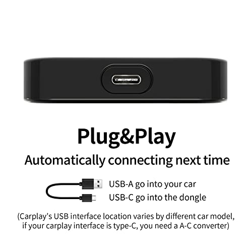 2022 Carplay Wireless Adapter for Factory OEM Wired Apple Carplay Cars