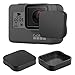 Hapurs Lens Cap and Lens & Screen Protector for for GoPro Hero 7 Black/ 6/5/，2 Pack Protective Lens Cover Case and Anti-Scratch Tempered Glass Screen and Lens Protector for GoPro Hero 7/6 / 5