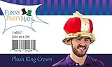 Kings Crown - Royal King Crown - Costume Crown - Plush Party Hat by Funny Party Hats