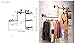 OTUGARE Industrial pipe clothing rack industrial pipe hung clothing rack clothing display rack The clothes store display rack wall-mounted clothing display rack