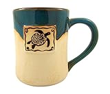 Beach Days Tall Ceramic Pottery Style Coffee Mug, 16 oz (Sea Turtle)