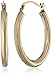14k Yellow Gold Polished Oval Hoop Earrings