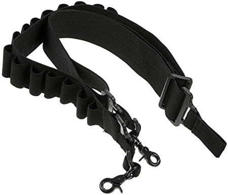 Tactical 2 Points Shotgun Sling Heavy Duty Shotgun Straps 15 Round Ammunition bandolier belt 20GA and 12GA High quality Nylon
