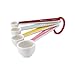 Cake Boss Countertop Accessories 4-Piece Melamine Measuring Spoon Set, Basic Pattern