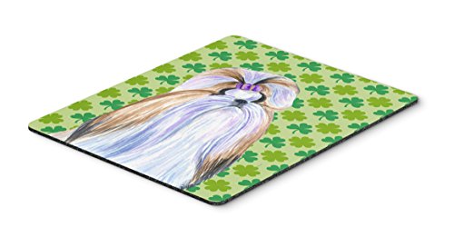 Caroline's Treasures SS4396MP Shih Tzu St. Patrick's Day Shamrock Portrait Mous…