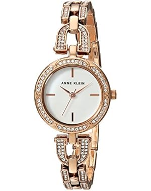 Women's Quartz Metal and Alloy Dress Watch, Color:Rose Gold-Toned (Model: AK/3152MPRG)