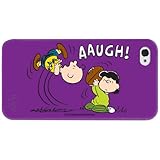iLuv iCP751CPUR Peanuts Character Case for iPhone 4/4S (Charlie Brown/Lucy) - 1 Pack - Retail Packaging - Purple