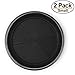 Sapphire USA Decorative Heavy Duty Tray/Saucer (2 Pack) Rustic Medieval/French Country Look, Pot/Planter Base for Indoor/Outdoor Decor Use. Long Lasting, Reusable Light Weight (7 inches, Silver)