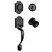 Designers Impressions Valhala Black Handleset with Bedford Interior (We Key Lock Orders Alike for Free)