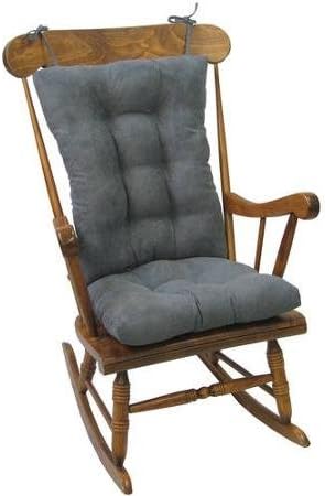 Non-Slip Backing Cushions Jumbo Rocking Chair Cushions, Bluestone