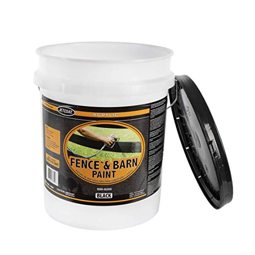 Jetcoat Farm Pride Acrylic Outdoor Fence and Barn Paint, Waterproof Exterior Paint for Wood