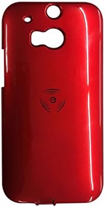 HTC M8 Case Wireless Charging Battery Cover - Red