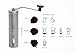 Manual Coffee Grinder | Improved Conical Ceramic Burr and Plastic Piece | Aeropress Compatible