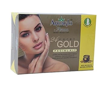 Aquaglo 24 Carat Gold Facial Kit 325 Gm Amazon In Beauty
