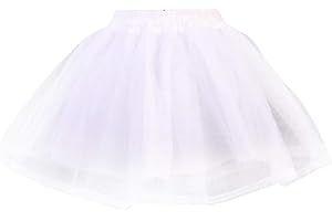 bluederst Girls' Petticoat Half Slip Girl Crinoline Skirt Short edding Dress A Line Mesh Underskirt