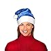 Windy City Novelties Santa Claus Plush Hat 2 Pack - for Christmas Parties, Caroling, Gatherings & Party Favors - Blue