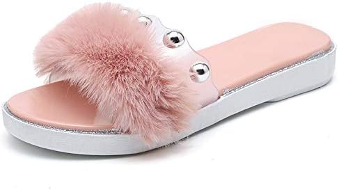ladies pink fluffy slippers