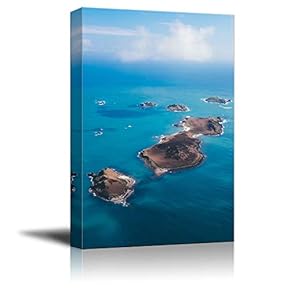Group Islands in The Middle of Sea