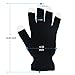 Badalink LED Gloves Light Up Gloves 3 Colors 6 Modes Light Show Flashing Finger Rave Gloves for Clubbing Christmas Party Dance