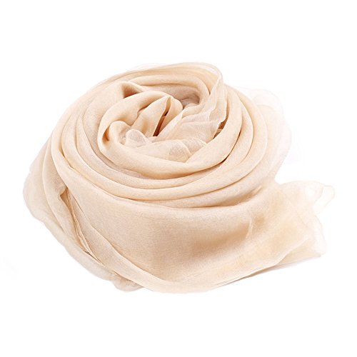 V&good women s luxurious long solid color 100% silk…