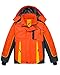 wantdo Boys' Waterproof Winter Ski Jacket Fleece-Lined Puffer Coat Insulated Snow Jacket Hooded