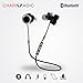 Wireless Bluetooth Headphones, CHARM&MAGIC Bluetooth 4.1 Earbuds Stereo Earphones, Lightweight Sports Earphones with Microphone, CVC 6.0 Noise Isolating Sweatproof Headset (Black)