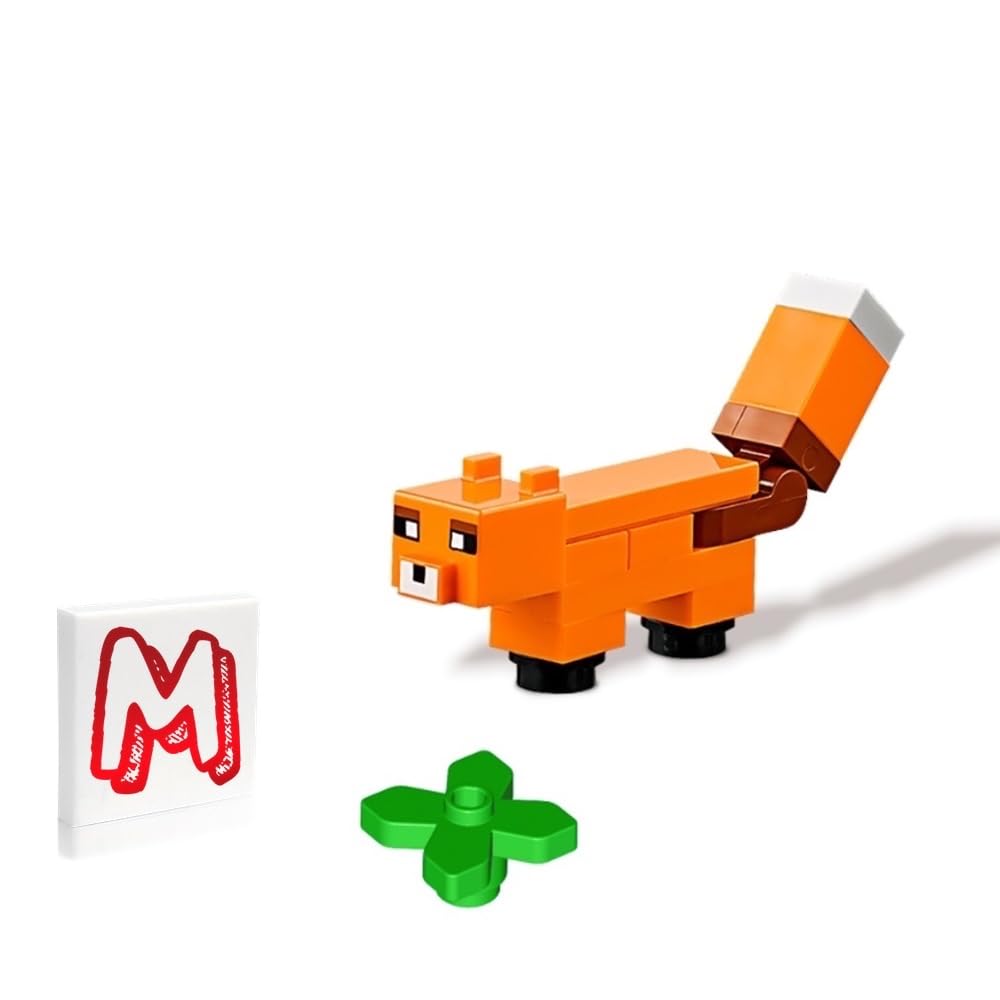 LEGO Minecraft Minifigure - Fox 🦊 Animal with Side Display