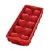 HIC Heart Ice Cube Tray, Candy and Baking Mold, European-Grade Heat-Resistant Silicone, Makes 10 Heart-Shaped Ice Cubes, 1.25-Inch x 1.25-Inch x 1.5-Inch