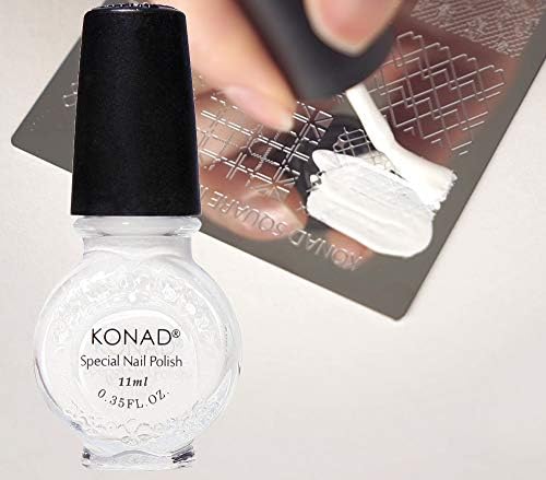 Konad Stamping Nail Polish White special ink 11ml/ 0.37fl oz (S01 WHITE)