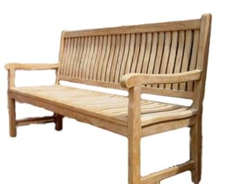 Patio Essentials Windsor Solid Teak Garden Bench Seat 1 2m