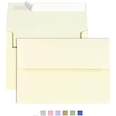 50 Pack A2 Envelopes for Invitations,4.37x5.75 inches,Self Seal,Printable Envelopes for Wedding,Invitation,Baby Shower,for 4x5 Cards