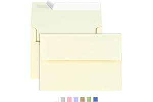 AZAZA 50 Pack A2 Envelopes for Invitations,4.37x5.75 inches,Self Seal,Printable Envelopes for Wedding,Invitation,Baby Shower,for 4x5 Cards
