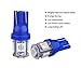 Aucan 50-Pack Blue Replacement 194 T10 168 2825 W5W 175 158 Bulb 5050 5- SMD LED Light, 12V Car Interior Lighting For Map Dome Lamp Courtesy Trunk License Plate Dashboard Lights