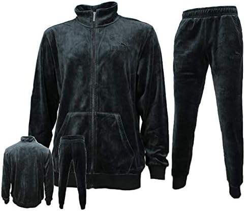 プーマ ジャージ 上下 メンズ ベロア トレーニングウェア 01 ブラック 保温 防寒 上下セット ジャージ上下セット 通販 Amazon
