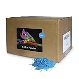 Holi Powder True Blue 25lb Box-Includes a Free Gift, a refillable Color Ball (C-Ball)