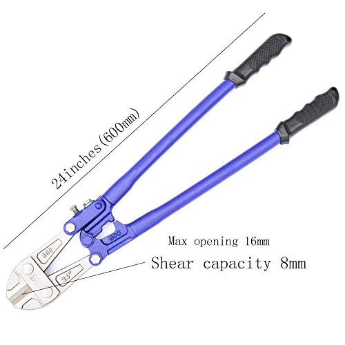 RUR Bolzenschneider, Griff aus zwei Materialien mit weichem Gummigriff, Drahtschneider, Schneidwerkzeug (61 cm) – Bild 4