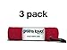 Greens Towel Red 3 Pack Golf Towel Set for Golf Bags with Clip, Plush Microfiber Nap Fabric, 16x16, The Original (Cardinal Red)