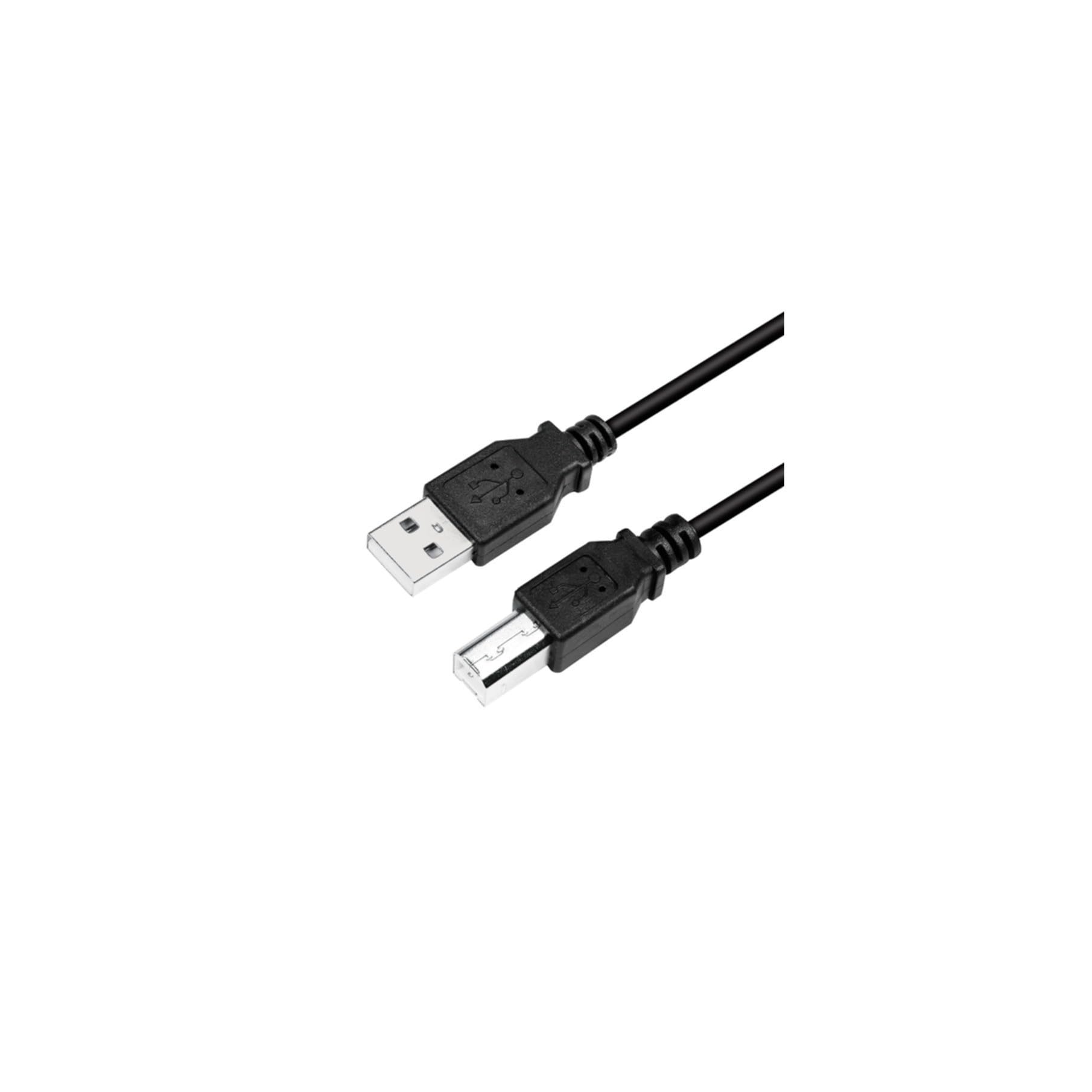 LogiLink CU0008B USB 2.0 Cable USB A Male/USB B Male 3 m Black