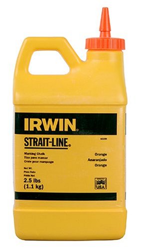 IRWINTools STRAIT-LINE 65205 High-Visibility Marking Chalk, 8-ounce, Orange (65205)